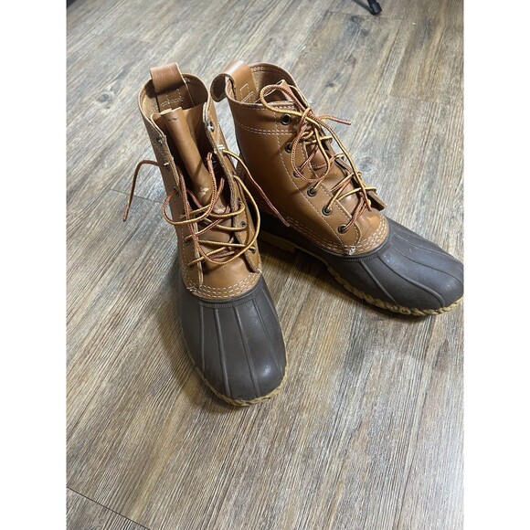 Bean Boots By L.L.Bean, USA Made Women’s Size 7M Unlined Leather W Brown Upper. - Picture 2 of 7